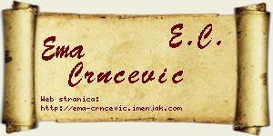 Ema Crnčević vizit kartica